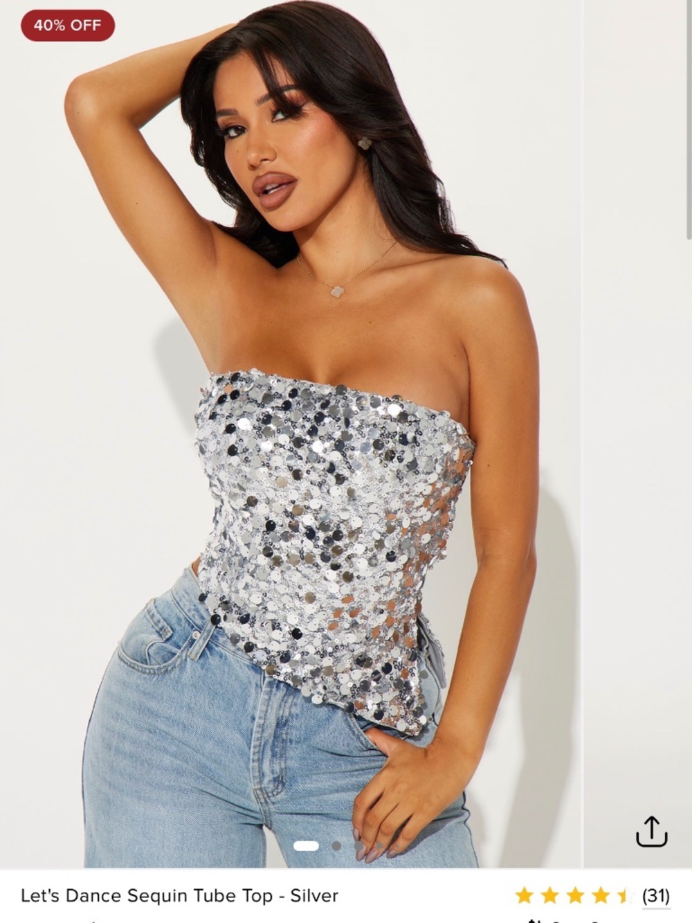 Fashionova Sequin Top